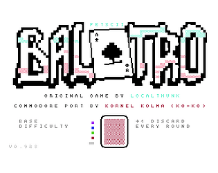 Balatro for the Commodore 64 / C64 (work in progress)