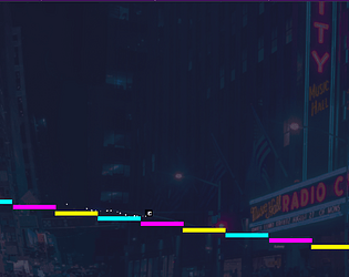 Neon Platformer - Swinging Ropes
