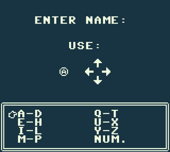 GBStudio Text Input