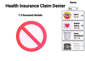 Health Insurance Claim Denier