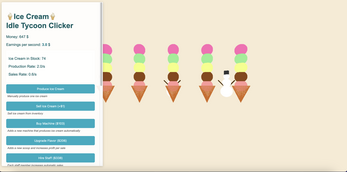 Ice Cream Idle Tycoon Clicker