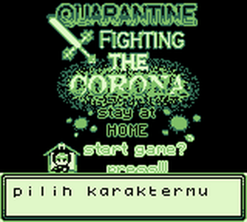 Quarantine fighting the corona (GB STUDIO)